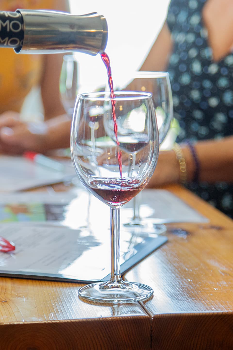 Tasting wine in the Okanagan